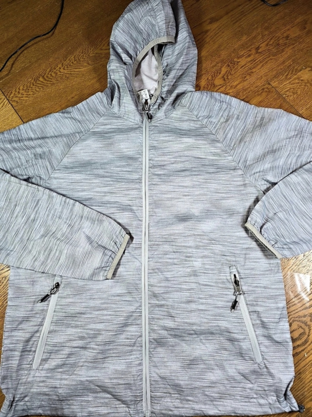 New Balance Space Dye Full Zip Hooded Jacket - Size L